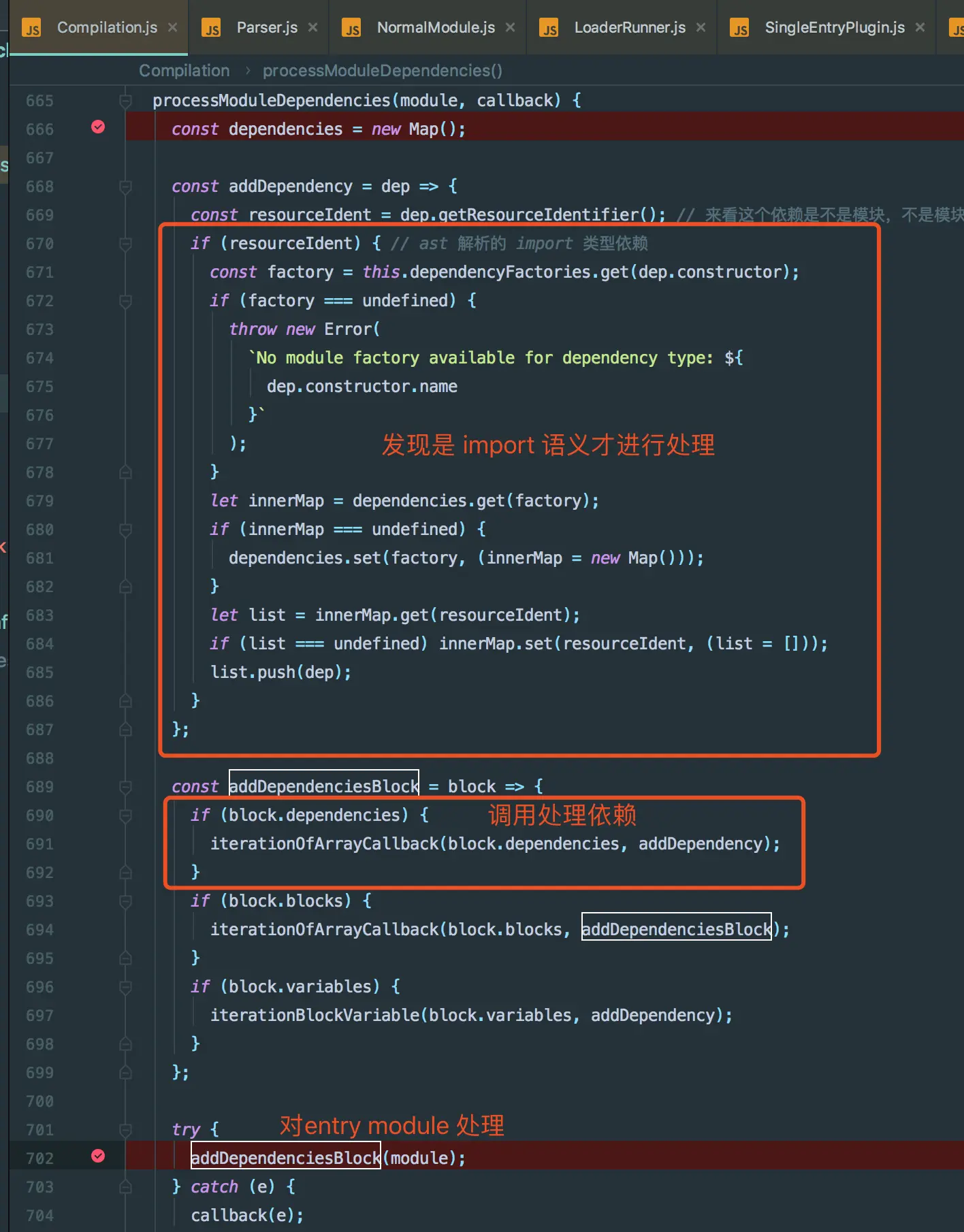 处理 ast 分析过的 module